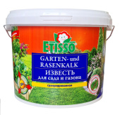 Удобрение сухое Etisso Известь для сада и газона минеральное гранулированное 4кг